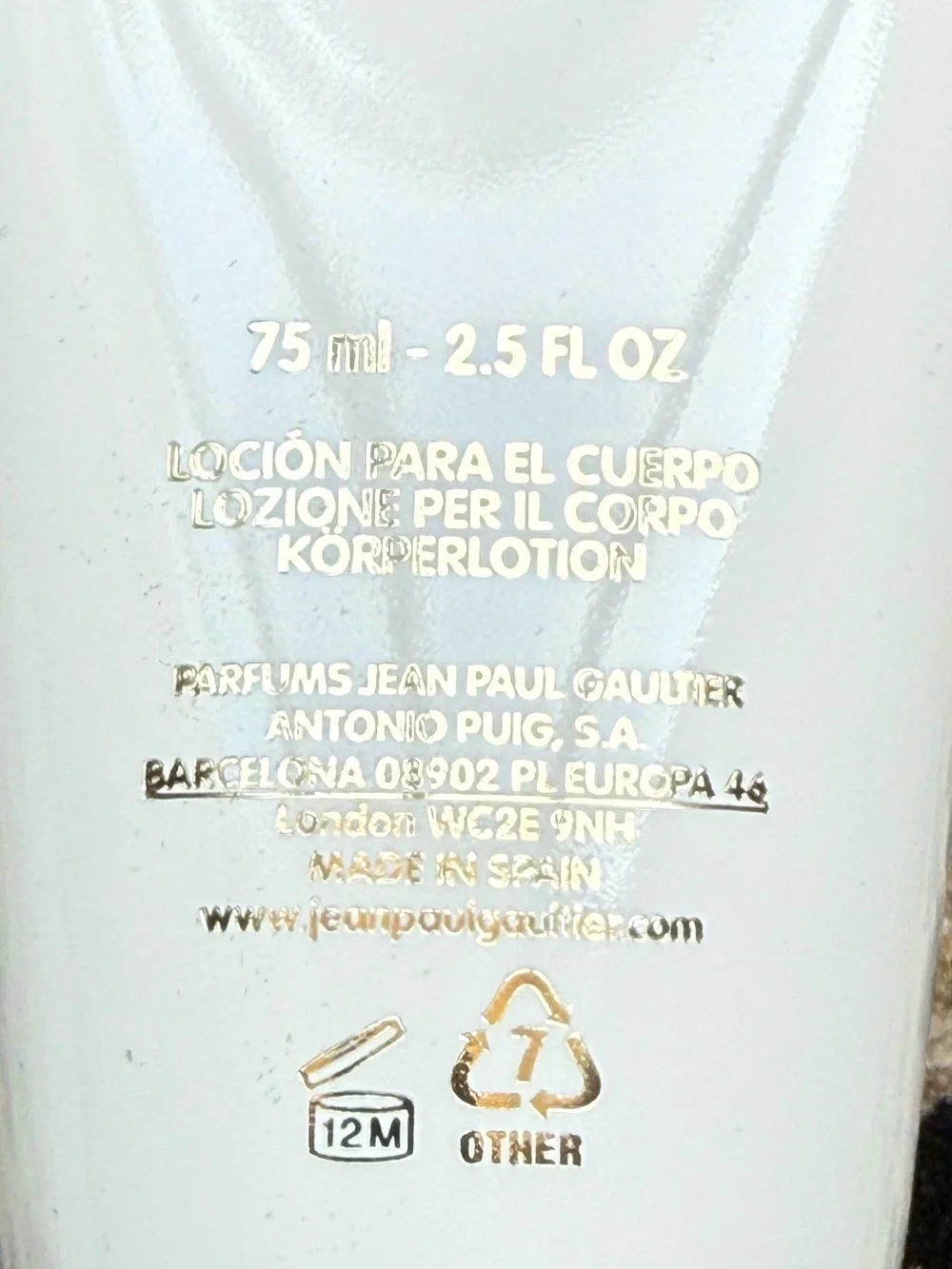 Jean Paul Gaultier “Gaultier Divine” body lotion (NIB)